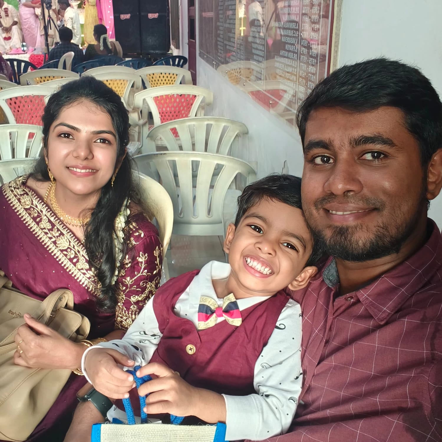 With family