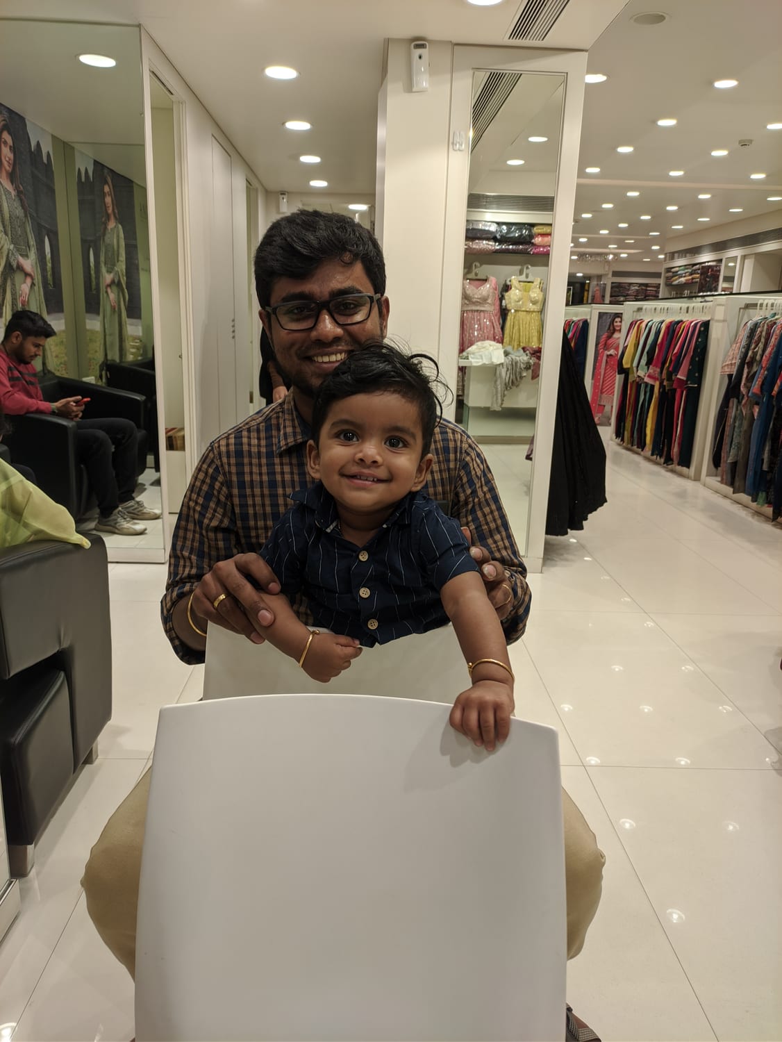 Jijo with his son